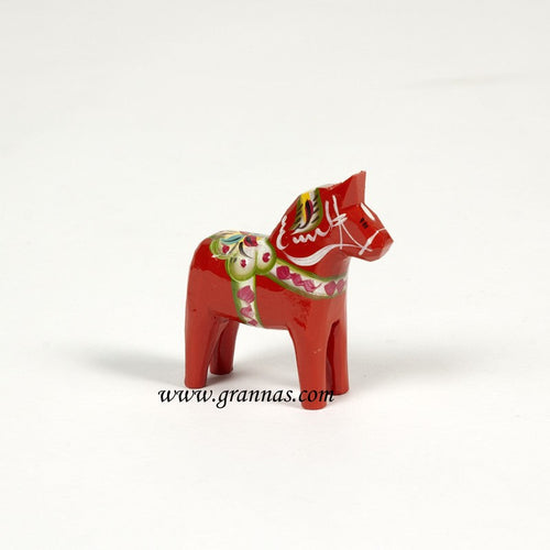 60205-04 Red Wooden Dala Horse, 7cm