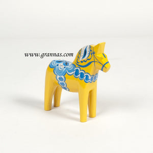 6021310 6.25" Yellow Dala Horse, 15cm