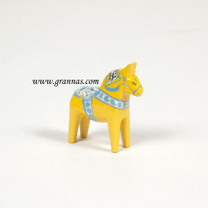 6020510 3" Yellow Dala Horse, 7cm
